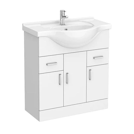 White 750mm Vanity Unit