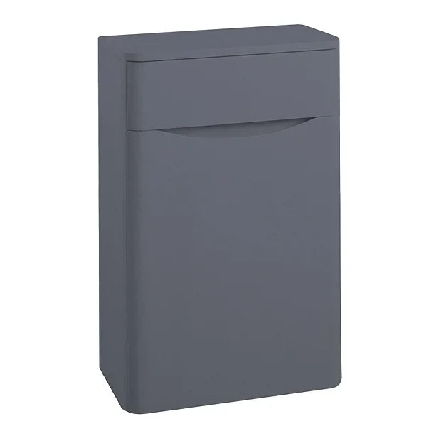 Monza Matt Grey & White 500mm Wide WC Unit (Depth 200mm)