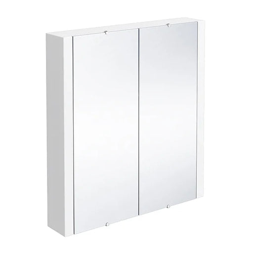 Toreno 2-Door Mirror Cabinet (Minimalist White - 617mm Wide)