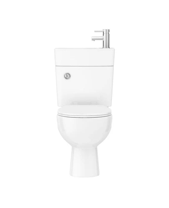 2 In 1 Compact Basin And Close Couple Toilet Combo Space Saver