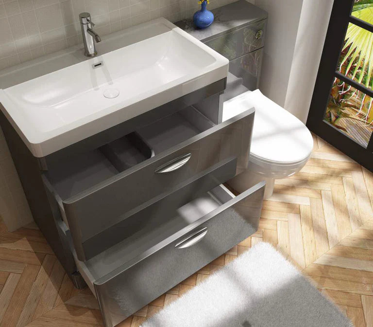 Apollo 700 FS Unit and Ceramic Basin Grey Gloss