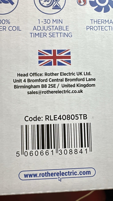 Rother Extractor Fan 12W Blackb