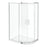 Offset Quadrant Shower Enclosure with Tray & Waste