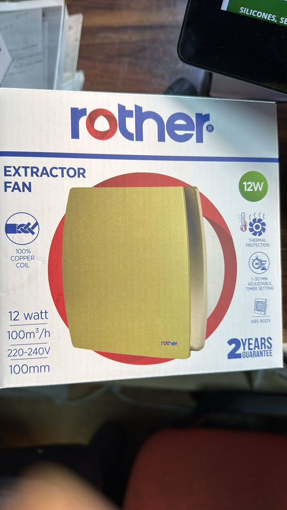 Rother Extractor Fan 12W Yellow