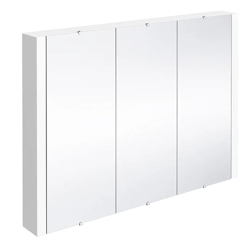 Toreno 3-Door Mirror Cabinet (Minimalist White - 900mm Wide)