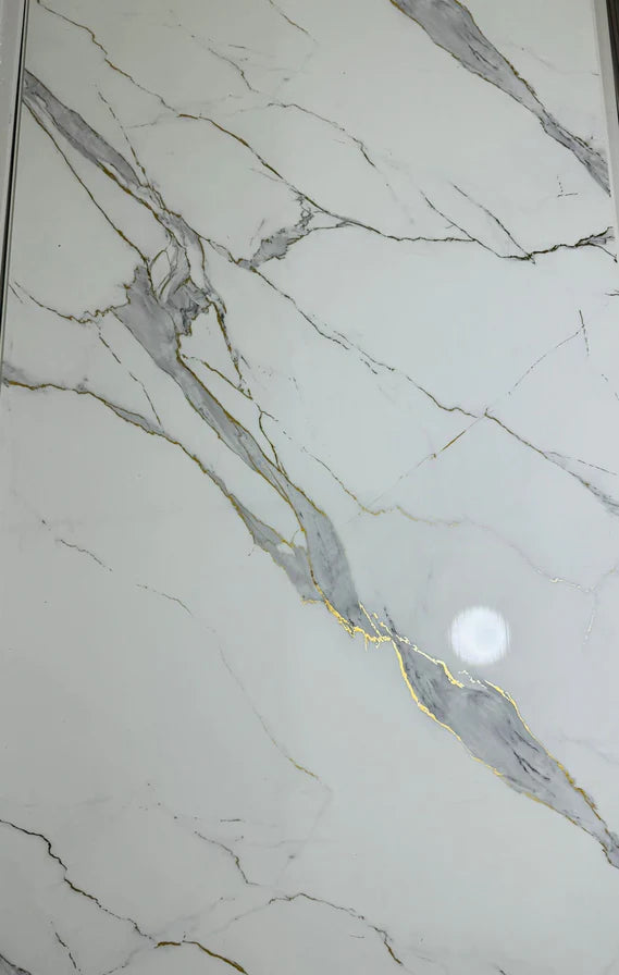 Snowflake white Gloss Size: 1000×2400 mm Thickness: 10mm