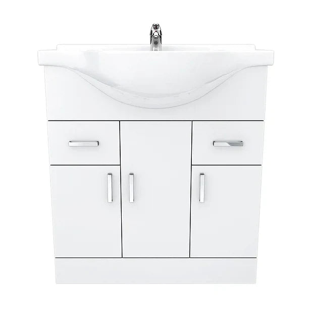 White 750mm Vanity Unit