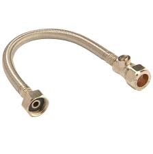 Flexi Hose 15x3/4x50cm Flexible Tap Connector & ISO Valve