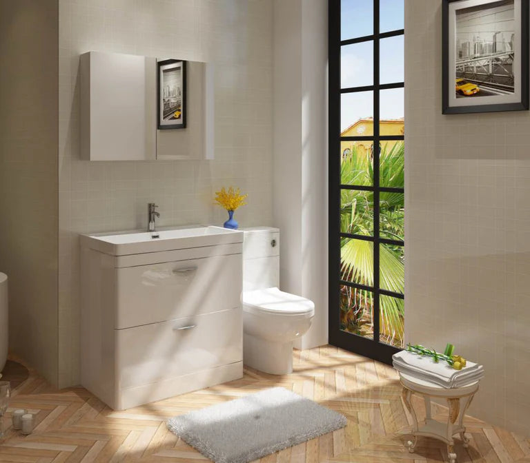 Apollo 700 FS Unit and Ceramic Basin White