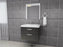 Apollo 600 Wall Hung Unit and ceramic Basin Grey