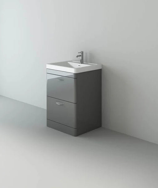 Apollo 600 FS Unit And Ceramic Basin Grey Gloss