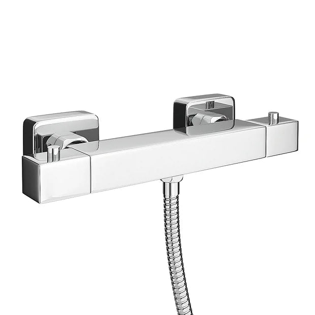 Cruze Square Bottom Outlet Thermostatic Bar Shower Valve