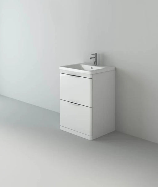 Comet 600 Waterproof Vanity with ceramic Basin- White