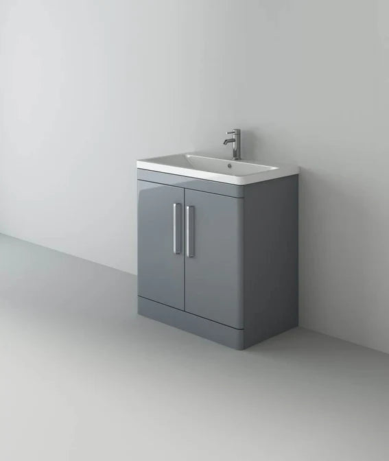 Orion 800 Light Grey Floor Standing 2 door unit and basin