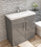 Orion 800 Light Grey Floor Standing 2 door unit and basin