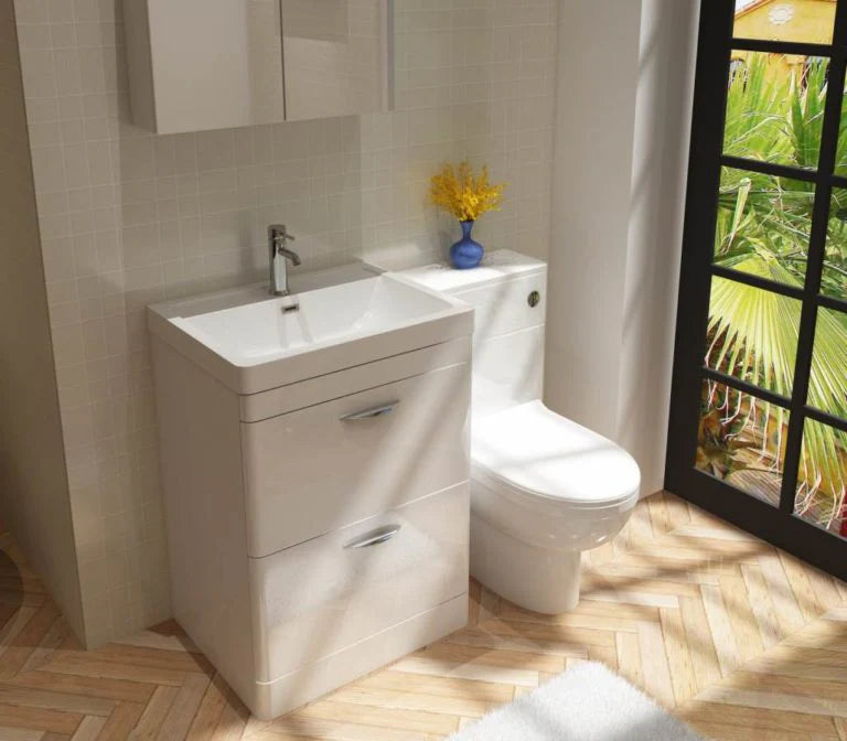 Apollo 500x200 Round Edge WC unit White