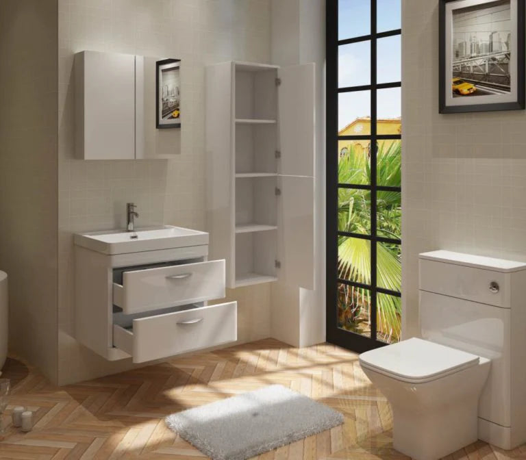 Apollo 500x200 Round Edge WC unit White