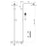Brushed Brass Square Rigid Riser Shower