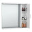 Cove White Illuminated Mirror Cabinet (850mm Wide)