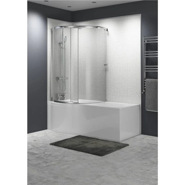 Right hand Orbital Curved Bath Screen