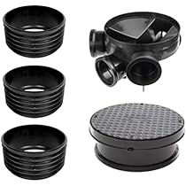 320 Round Manhole Set 3 Riser 1 Cover 1 base
