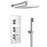 Milan Concealed Shower Package with Head + Handset