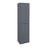 Monza Matt Grey & White Tall Wall Hung Storage Unit - 1500mm High