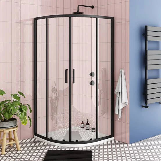 Toreno Matt Black Quadrant Shower Enclosure