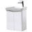 ARC WHITE 500MM WALL MOUNTED 2 DOOR BATHROOM VANITY UNIT AND BASIN