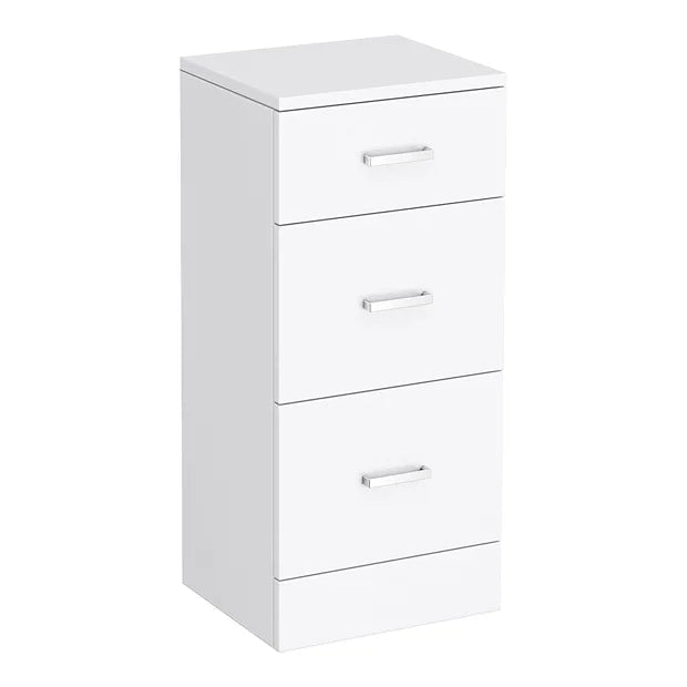 Cove 350x300mm White 3 Drawer Unit