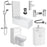 Cov Complete Modern Bathroom Package (incl. Standard Shower Bath)