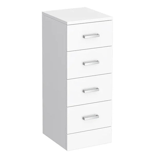 Cove 300x330mm White 4 Drawer Unit